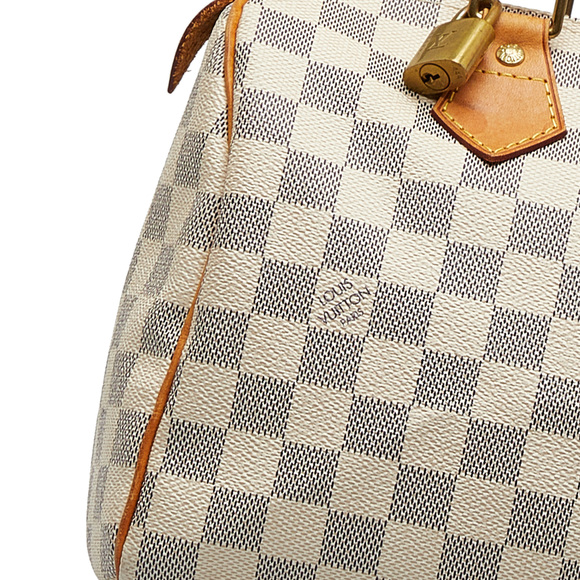 LOUIS VUITTON Damier Azur Speedy 25 Boston Bag - Picture 9 of 10